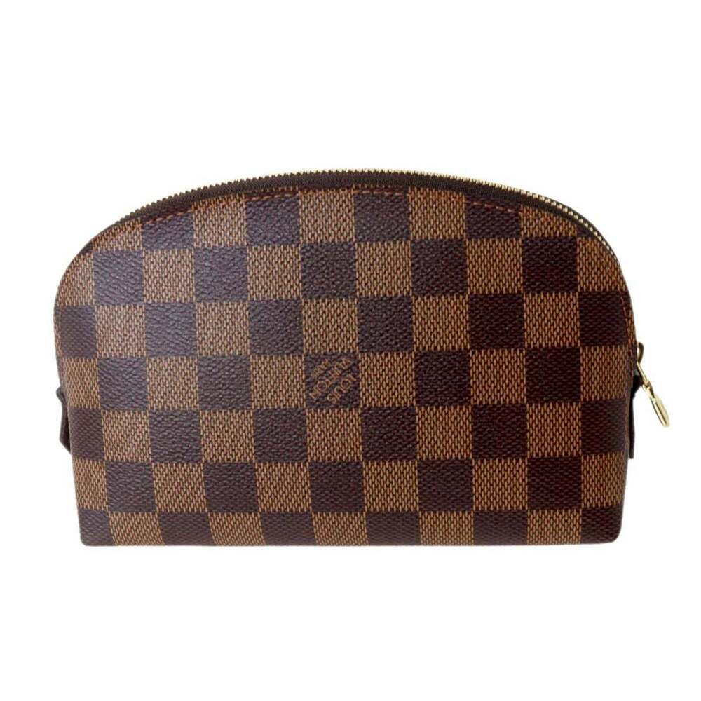 LOUIS VUITTON Authentic Brown Damier Pochette Pouch - Picture 2 of 9